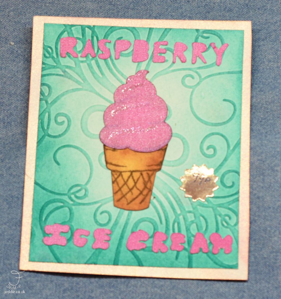 Raspberry Ice Cream Poster