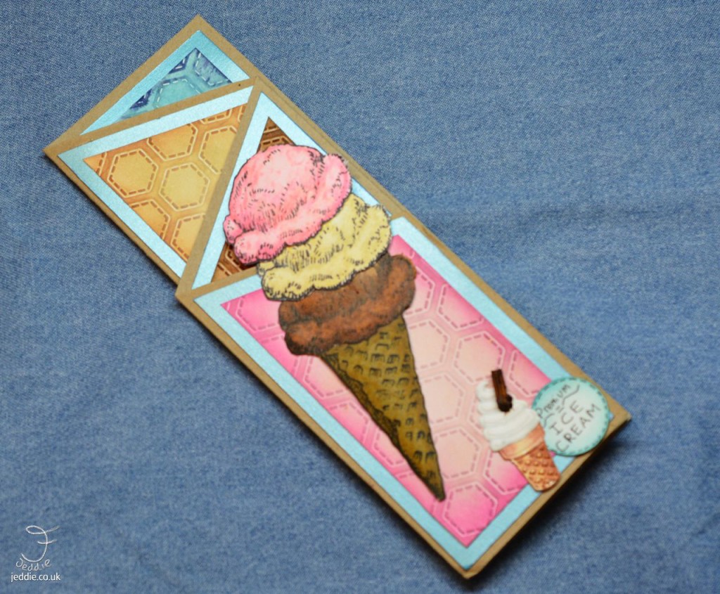 Ice Cream Tri-Fold Card
