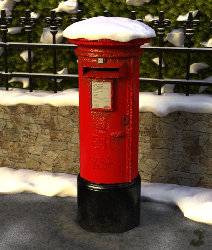 Winter Post Box